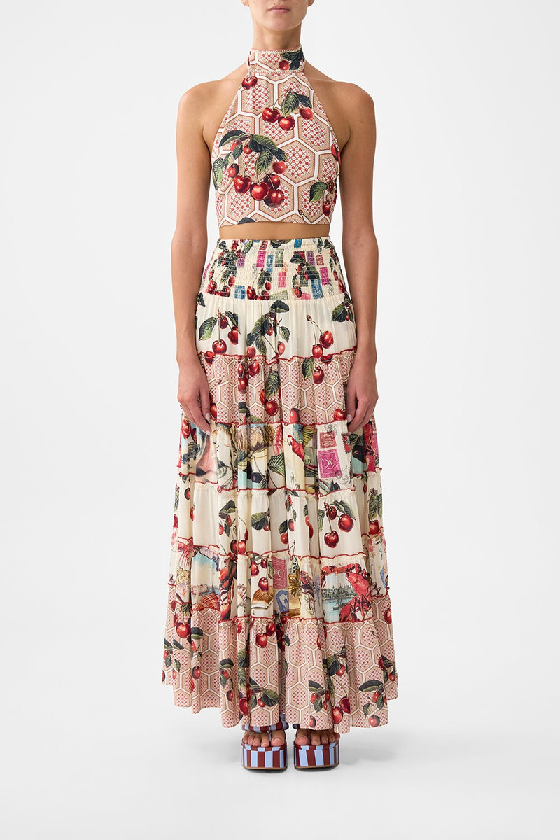 CAMILLA HALTER TIE BACK TOP outlook