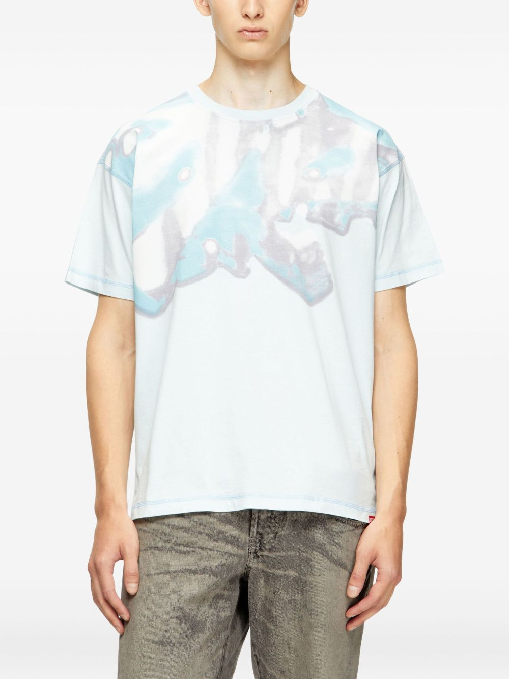 faded-graphic cotton T-shirt - 3