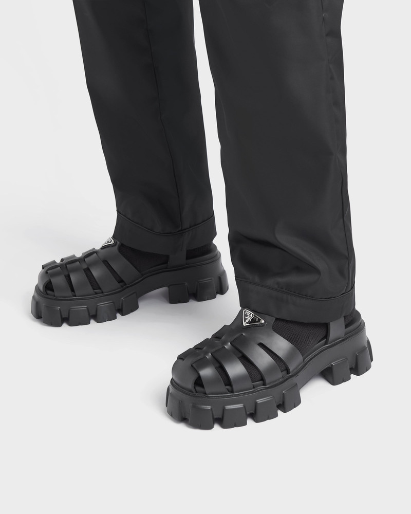 Prada Monolith rubber sandals outlook