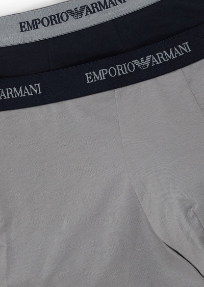 EMPORIO ARMANI Two-pack of boxer briefs with core logo band outlook