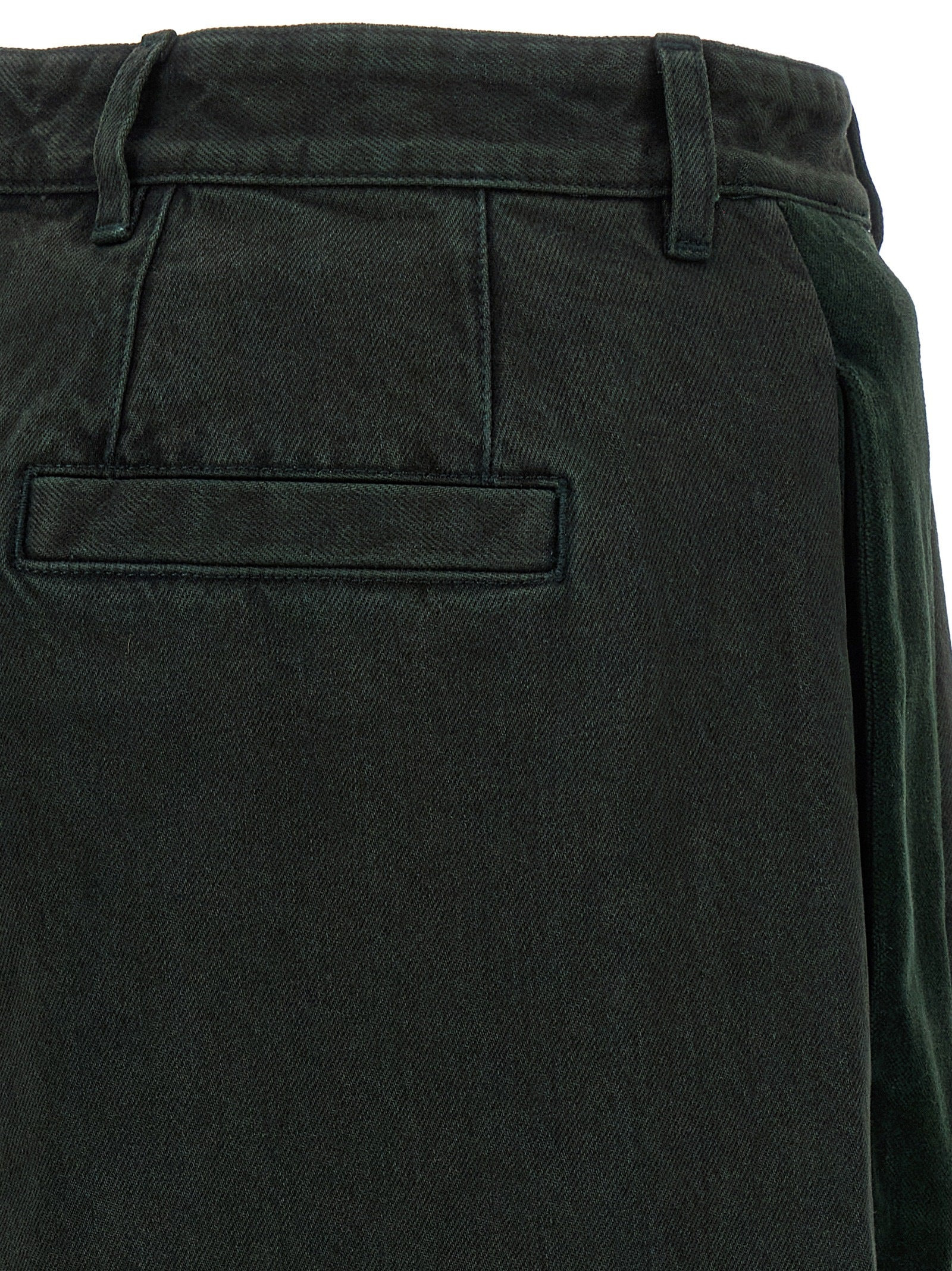 Velvet Insert Jeans Green - 4
