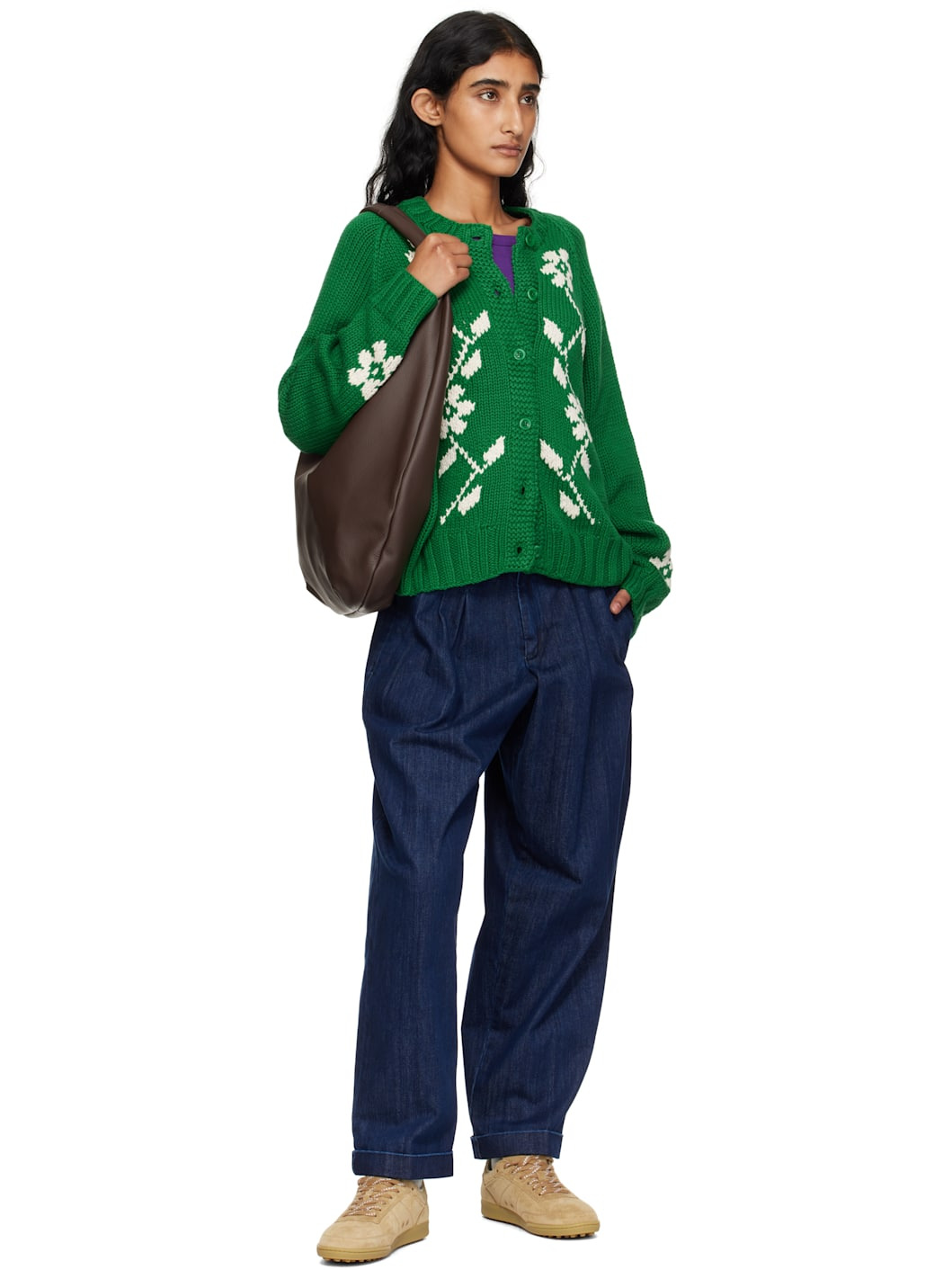 Brown 'Le Neige' Tote - 4