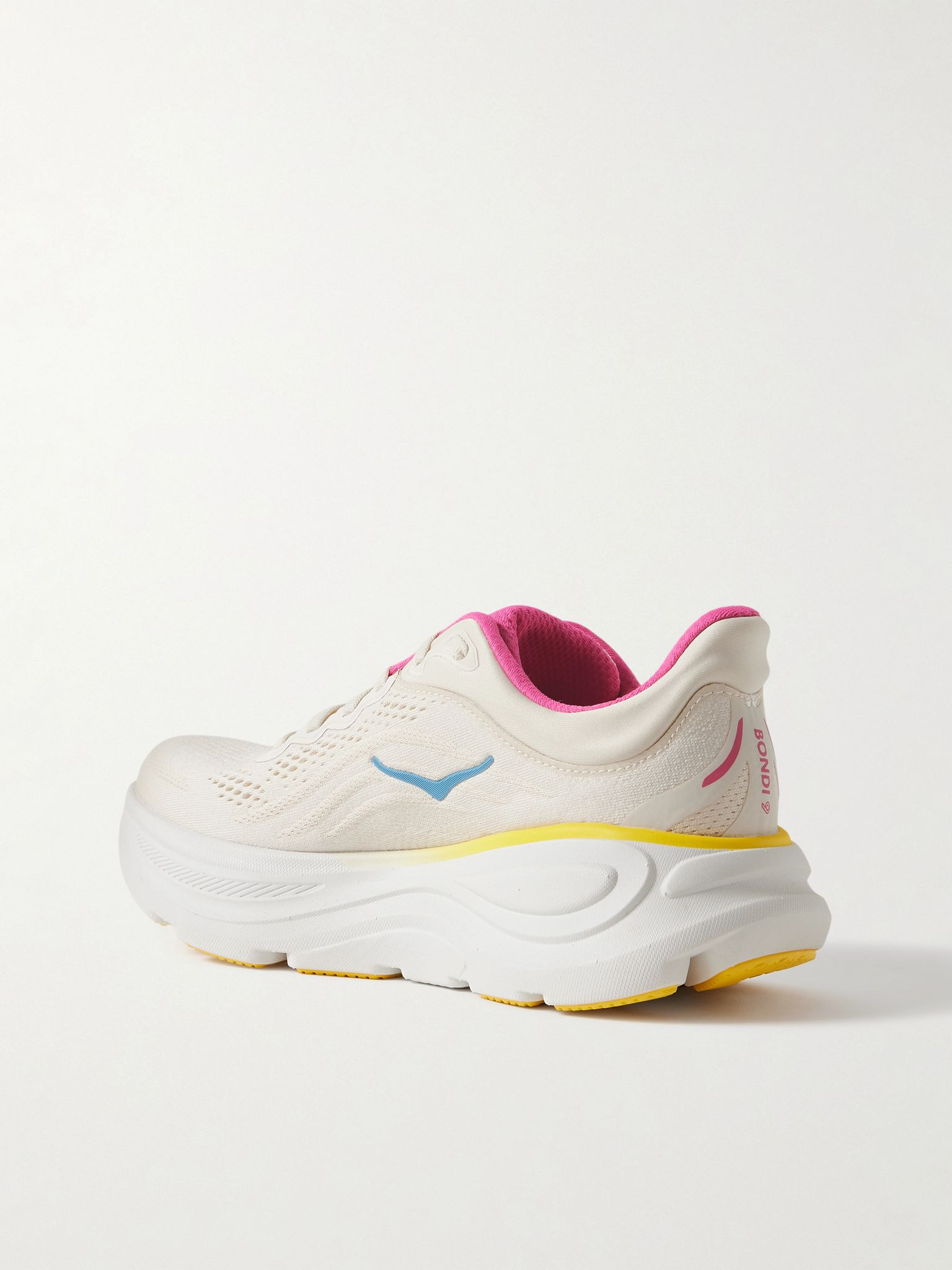 Bondi 9 rubber-trimmed mesh sneakers Off-white - 3