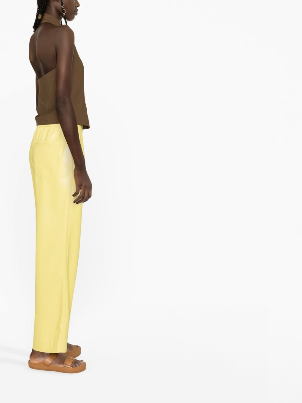 Lorca faux-leather trousers - 4