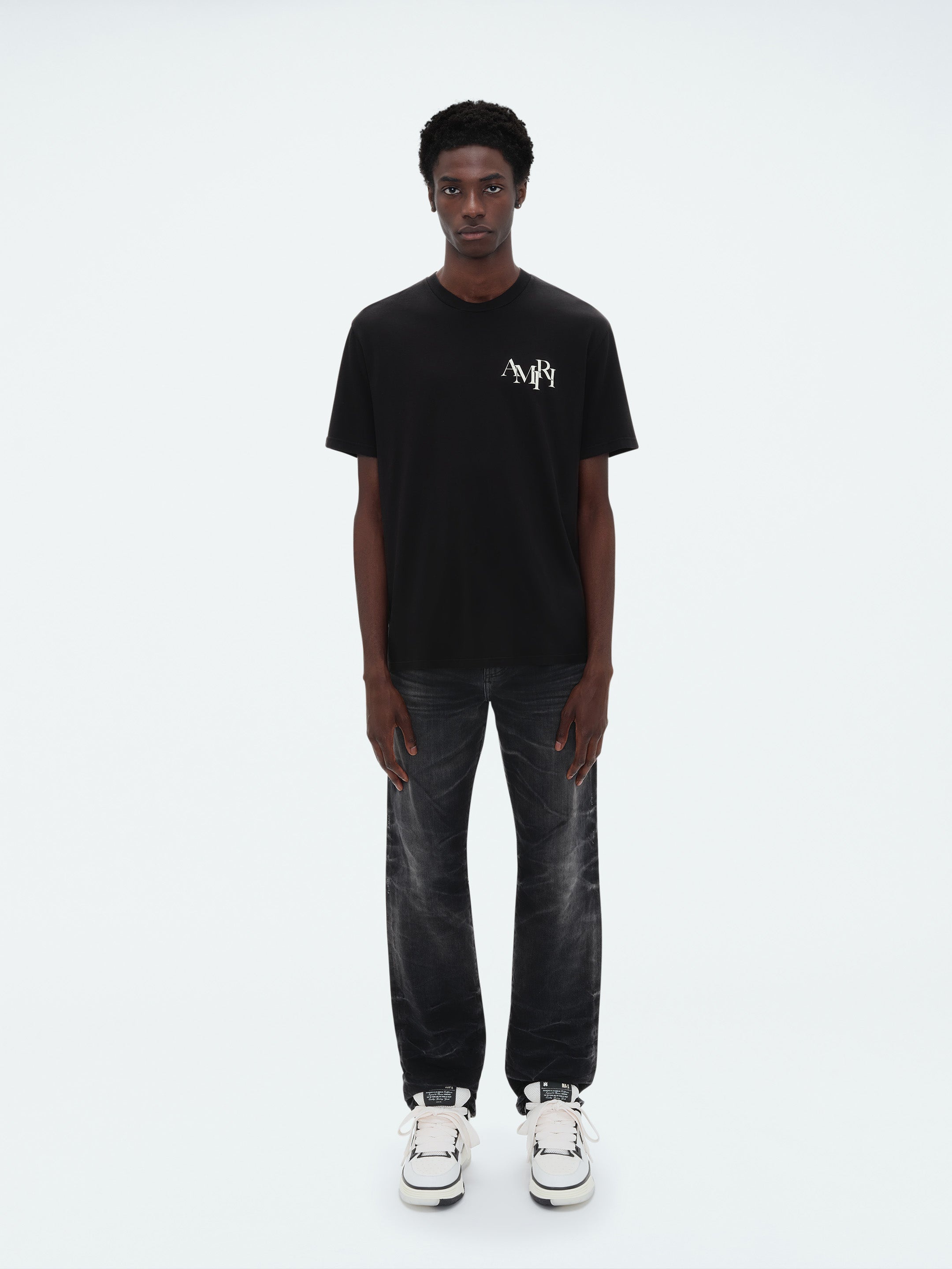 AMIRI STAGGERED LOGO TEE - 2