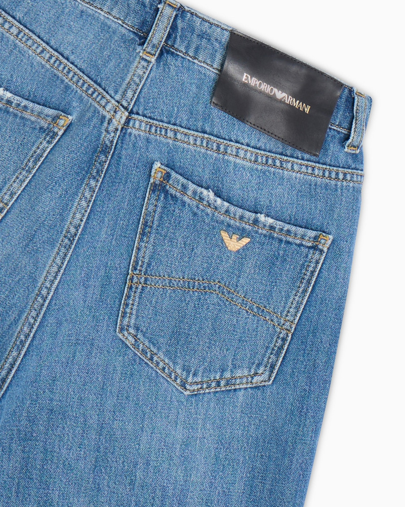 J4B MID/HIGH-RISE STRAIGHT-LEG, DENIM JEANS 6