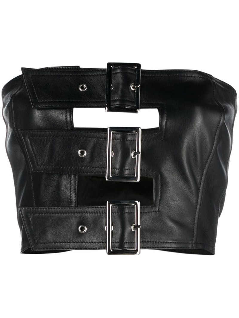 cut-out buckled bandeau top 1