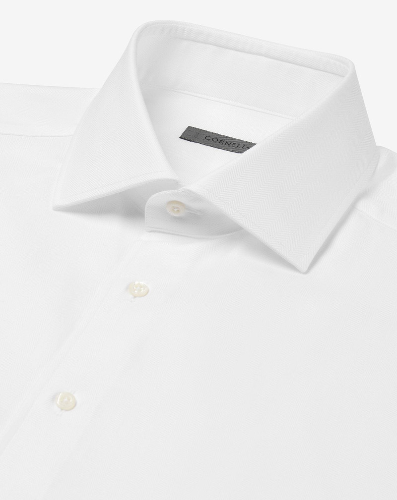 White textured cotton shirt 4