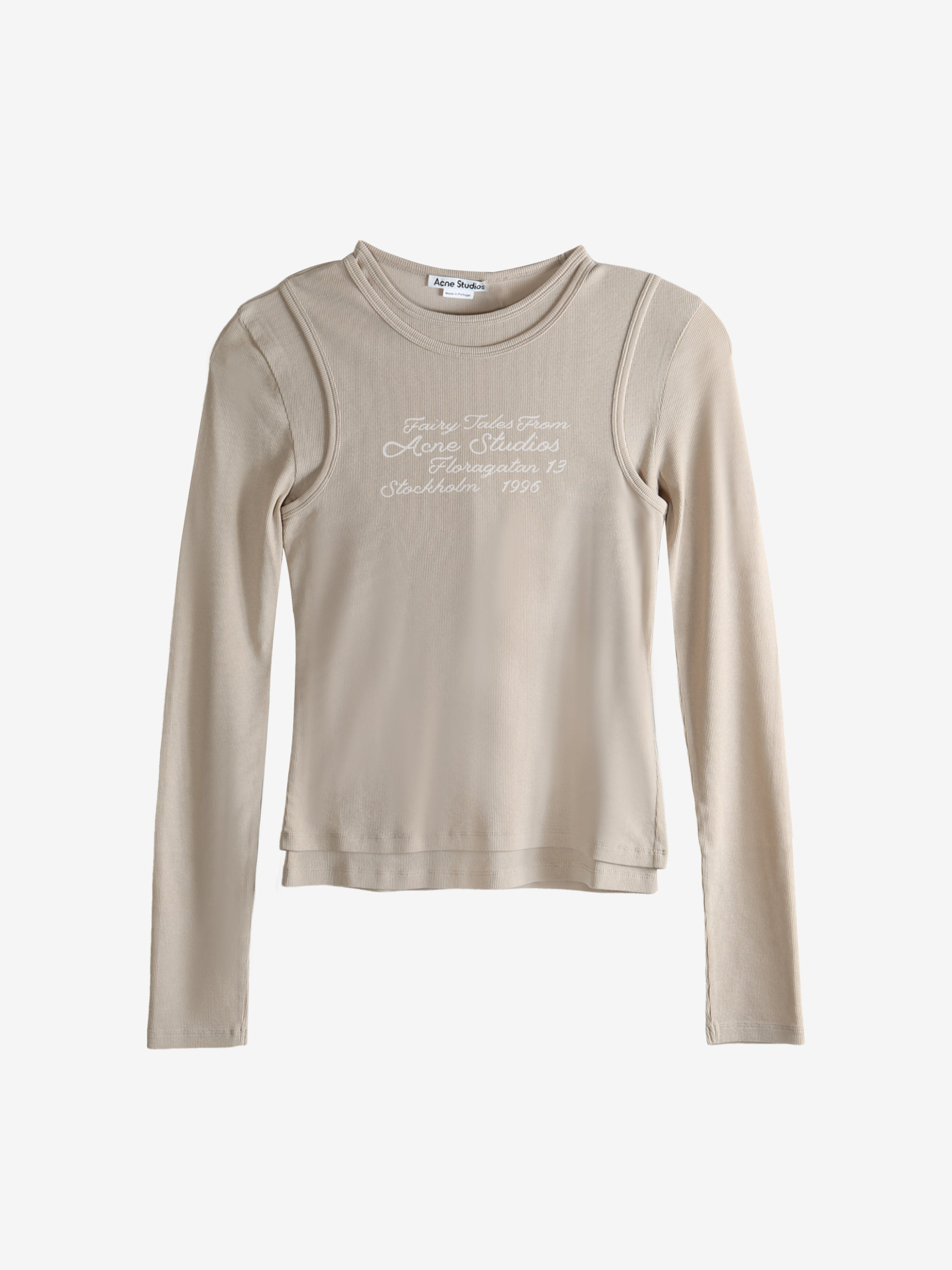 ACNE STUDIOS - Women Layered Logo T-Shirt - 4