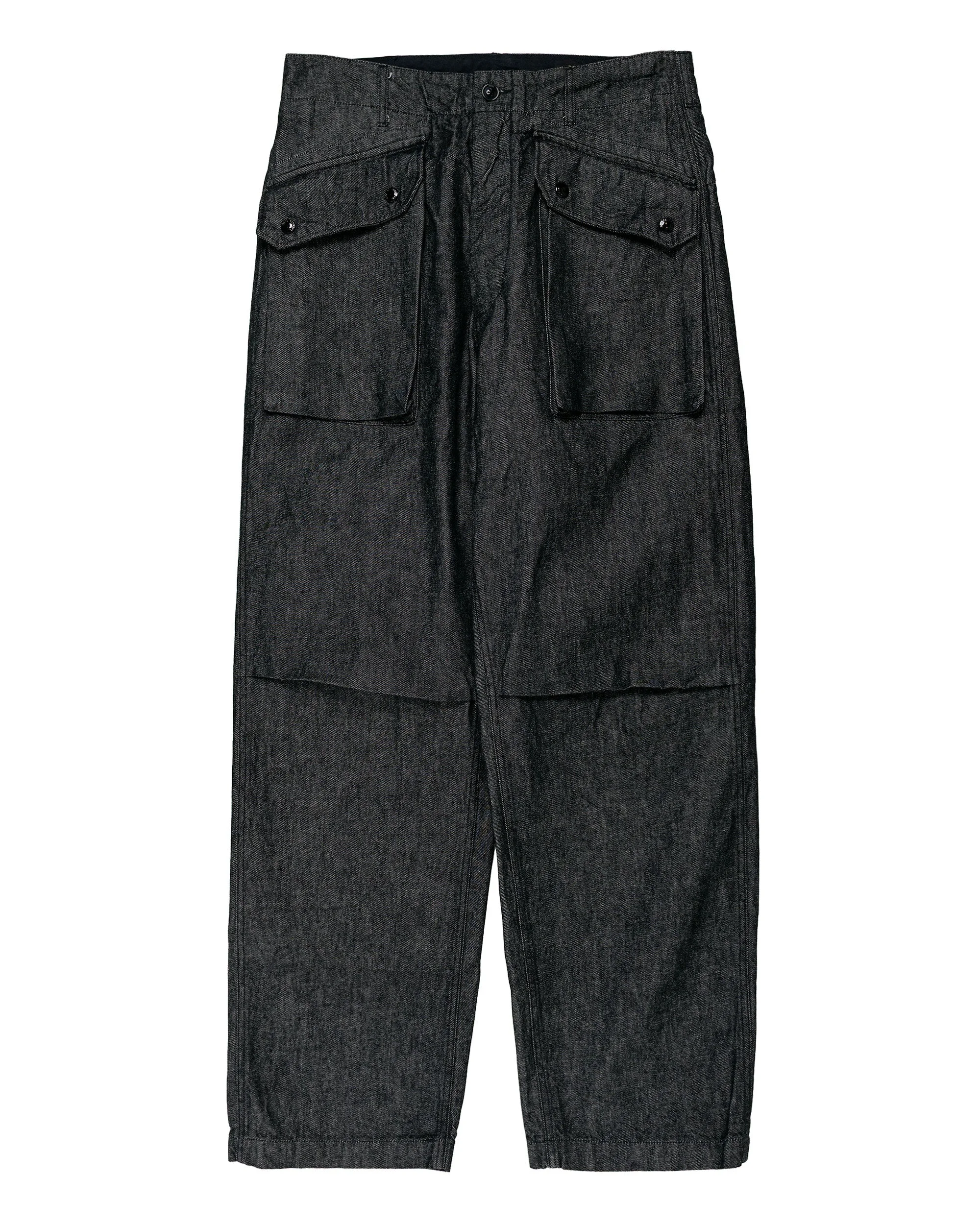 Norwegian Army Pant Black Cotton Cone Denim - 1