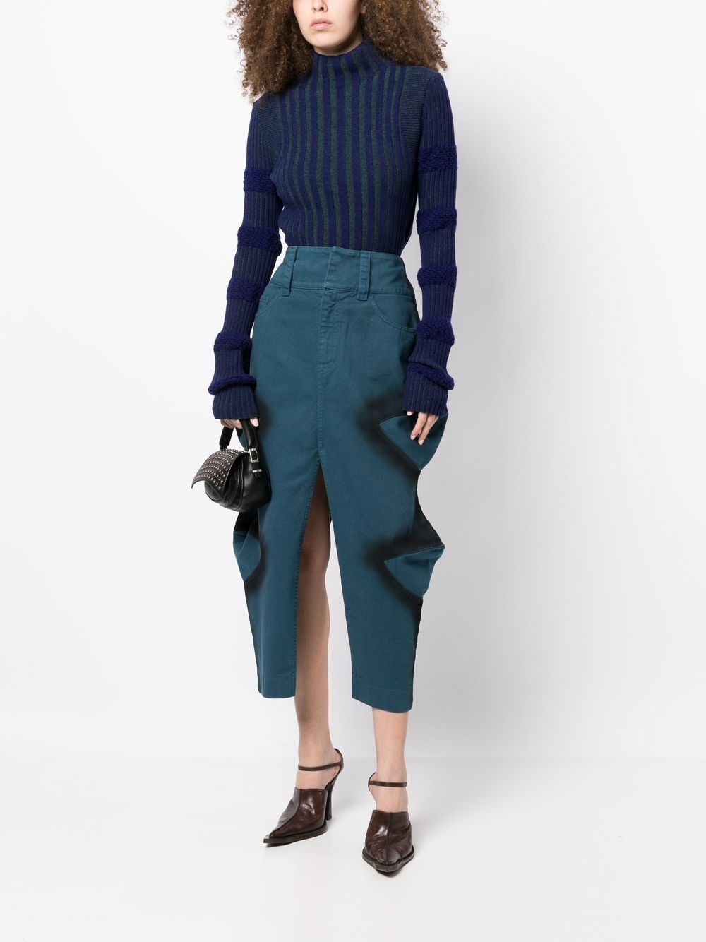 ribbed-knit long-sleeve jumper - 2