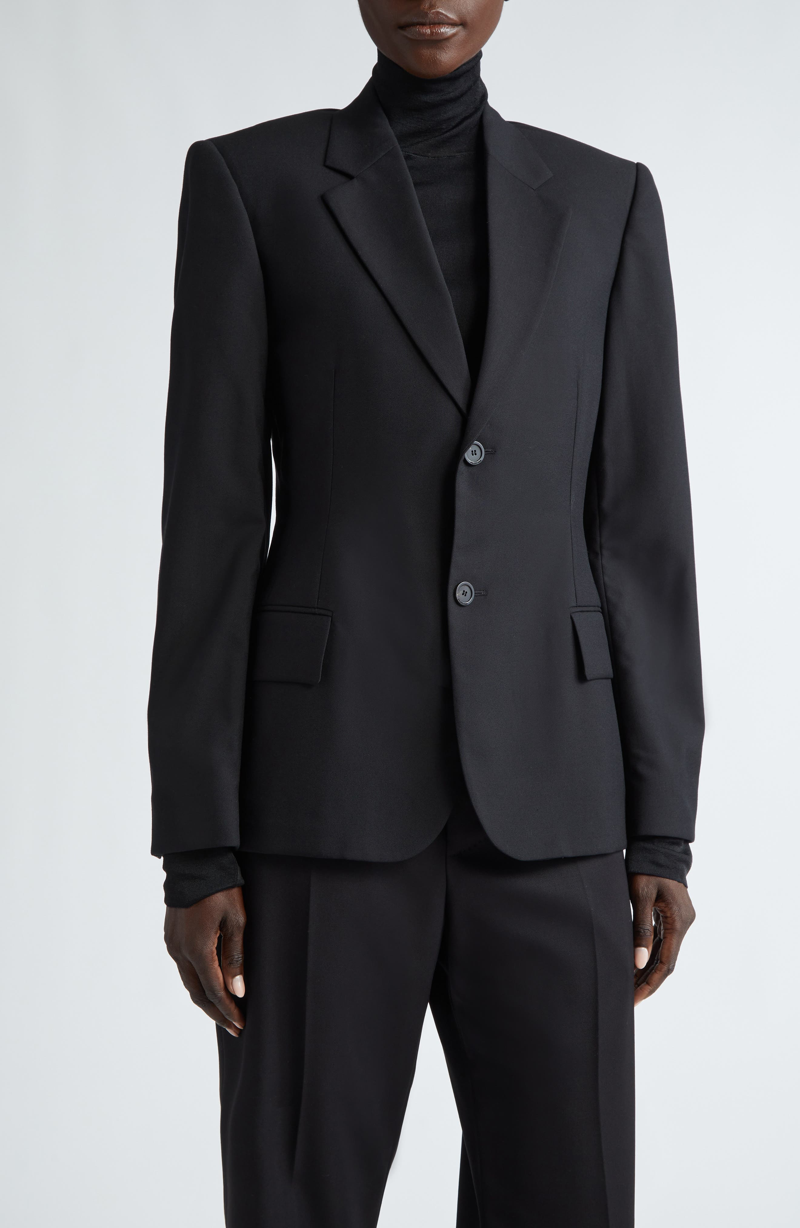 Tailored Wool Blazer - 1