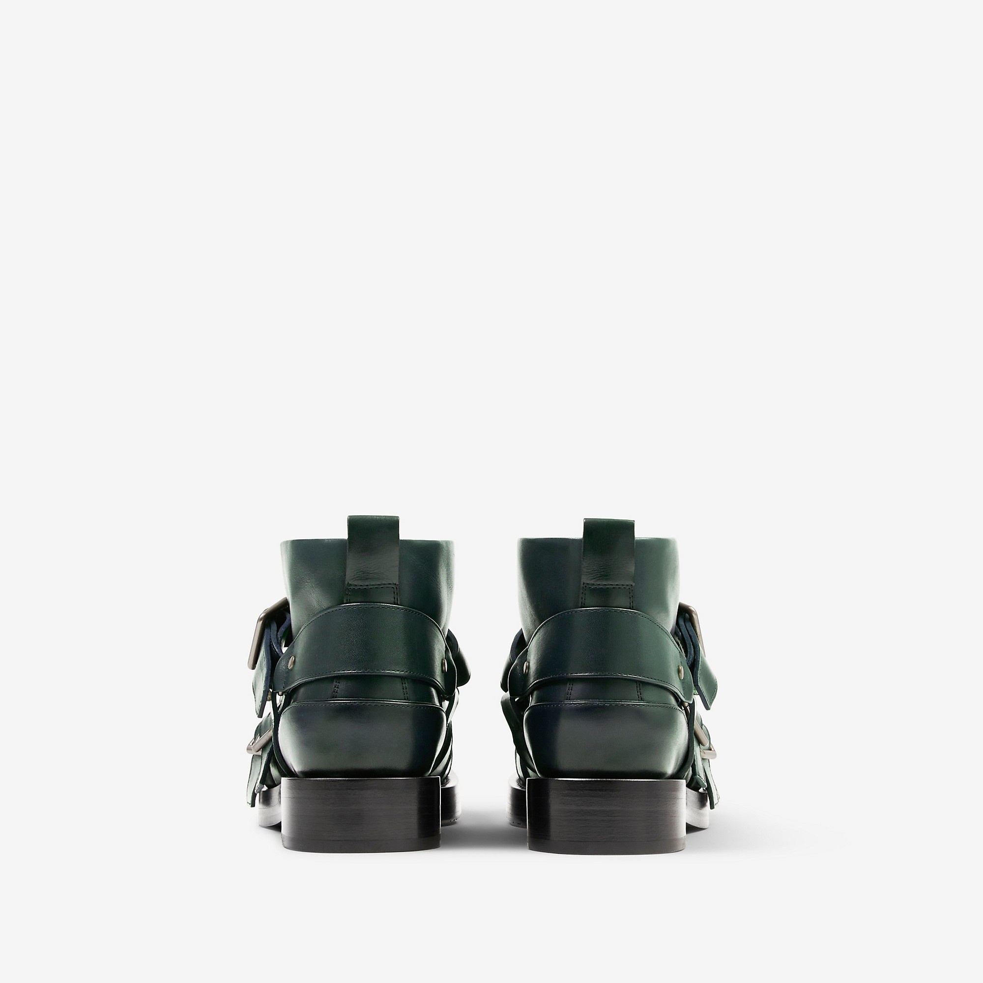 Leather Strap Boots - 4