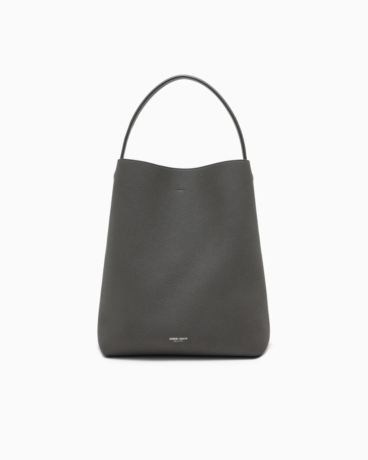 SHOULDER BAG IN GRAINED LEATHER WITH SPLIT LEATHER LINING - 1