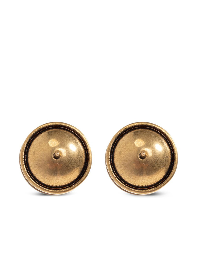 Medusa Head-engraved earrings 4