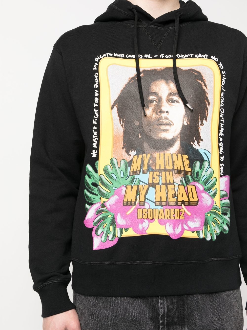Bob Marley long-sleeve hoodie - 5
