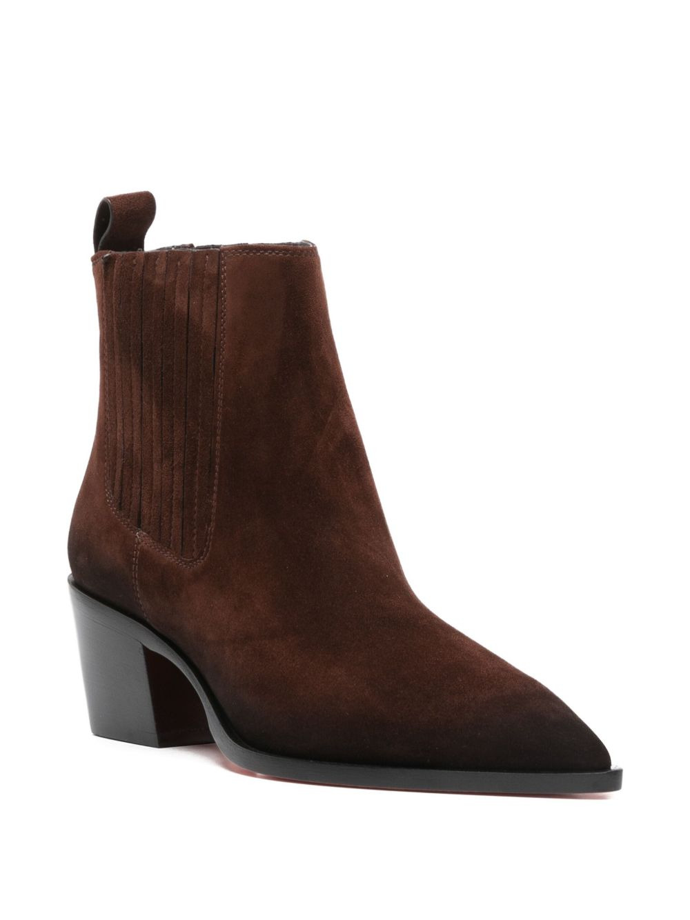 60mm pointed-toe block-heel boots - 2