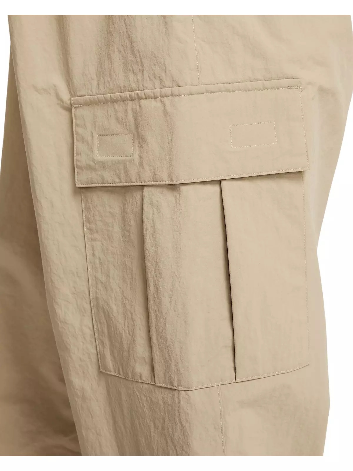 Men's Club Woven Cargo Parachute Pants -Beige - 5