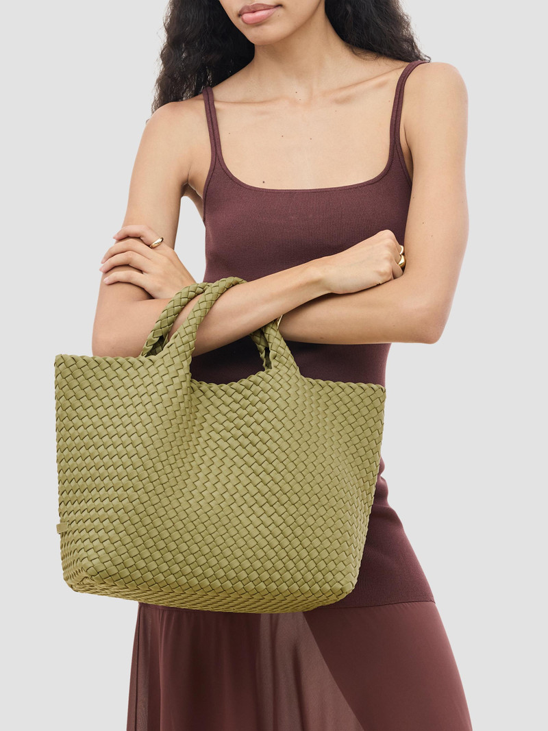 Women's St. Barths Medium Tote Bag - Bottle Green 3