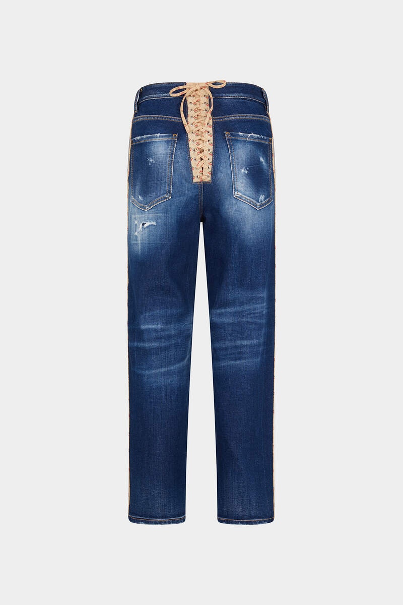 MEDIUM RIPPED KNEE WASH BOSTON JEANS - 2