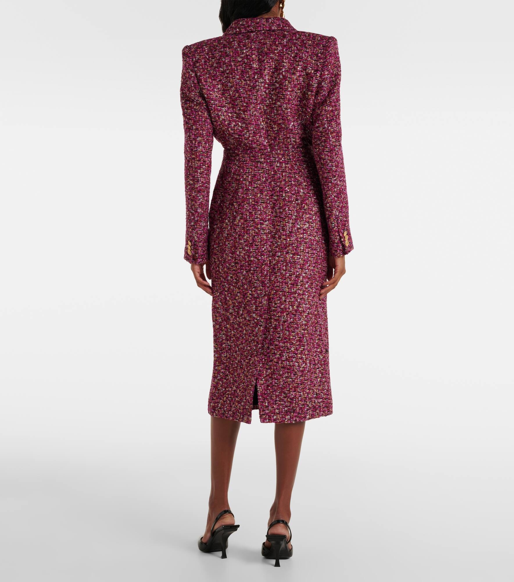 Sequined tweed midi skirt - 3