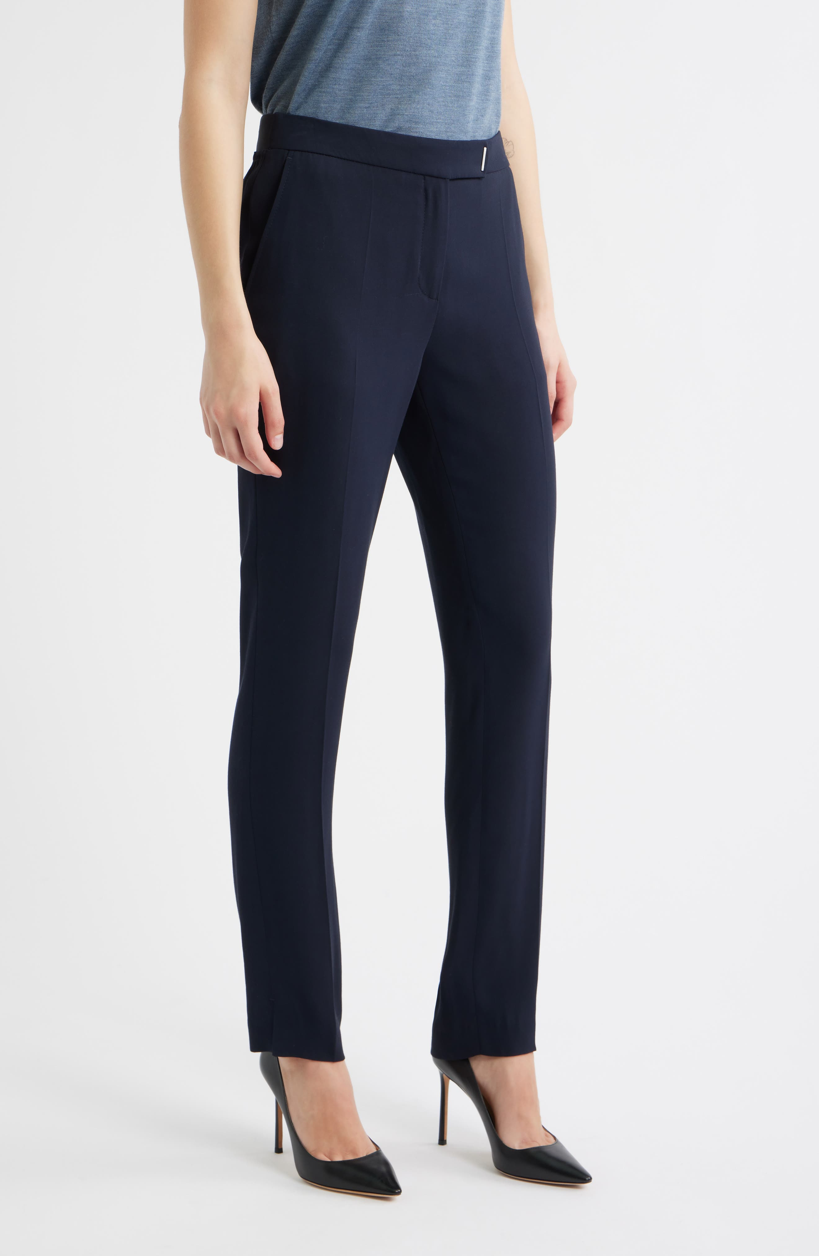BOSS Tapria Straight Leg Pants in Sky Captain at Nordstrom - 3