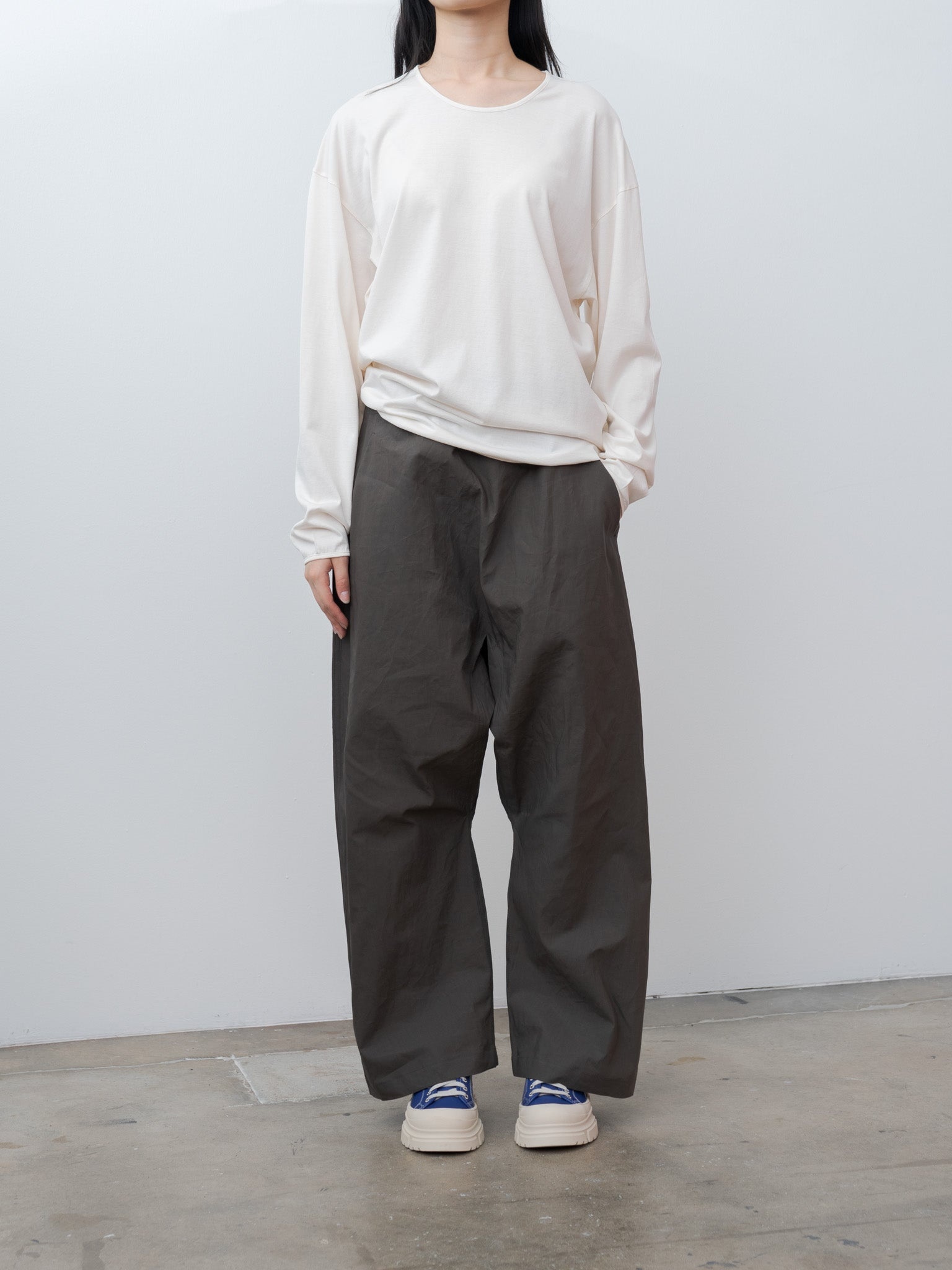 トップス LEMAIRE SOFT SWEAT SHIRT CHALK Lemaire Fitted Sweater Chalk – Neighbour