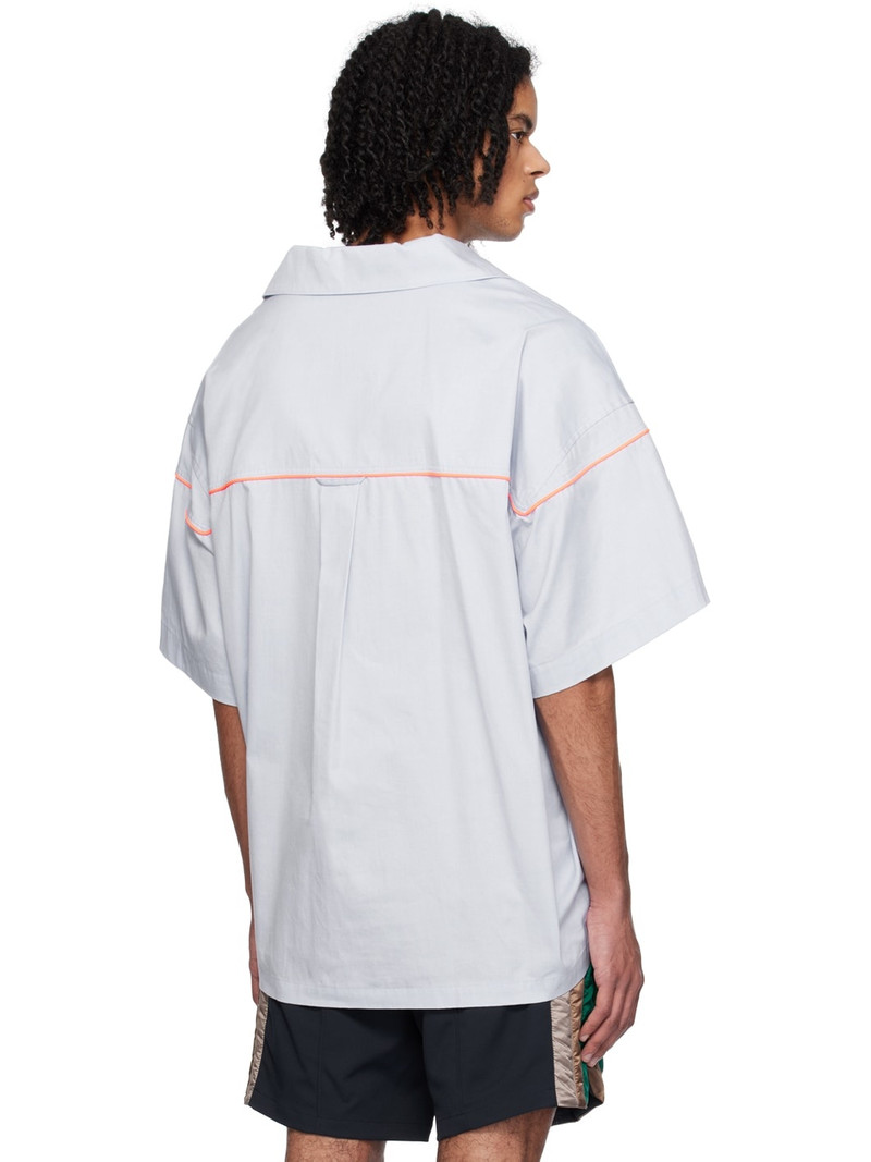 logo-embroidered 코튼 셔츠 3