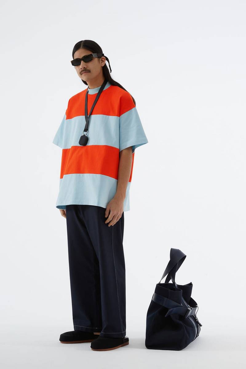 ORANGE & AZURE OVER T-SHIRT 1