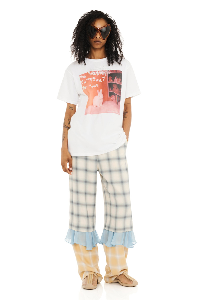 NO BUNNY COMPARES RHINESTONE GRAPHIC TEE 1