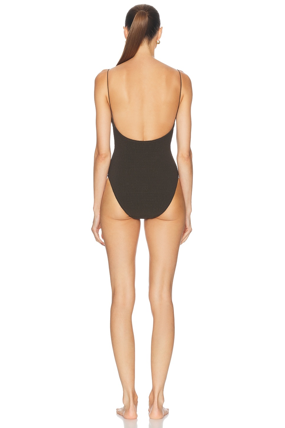 Smocked One Piece Swimsuit - 3