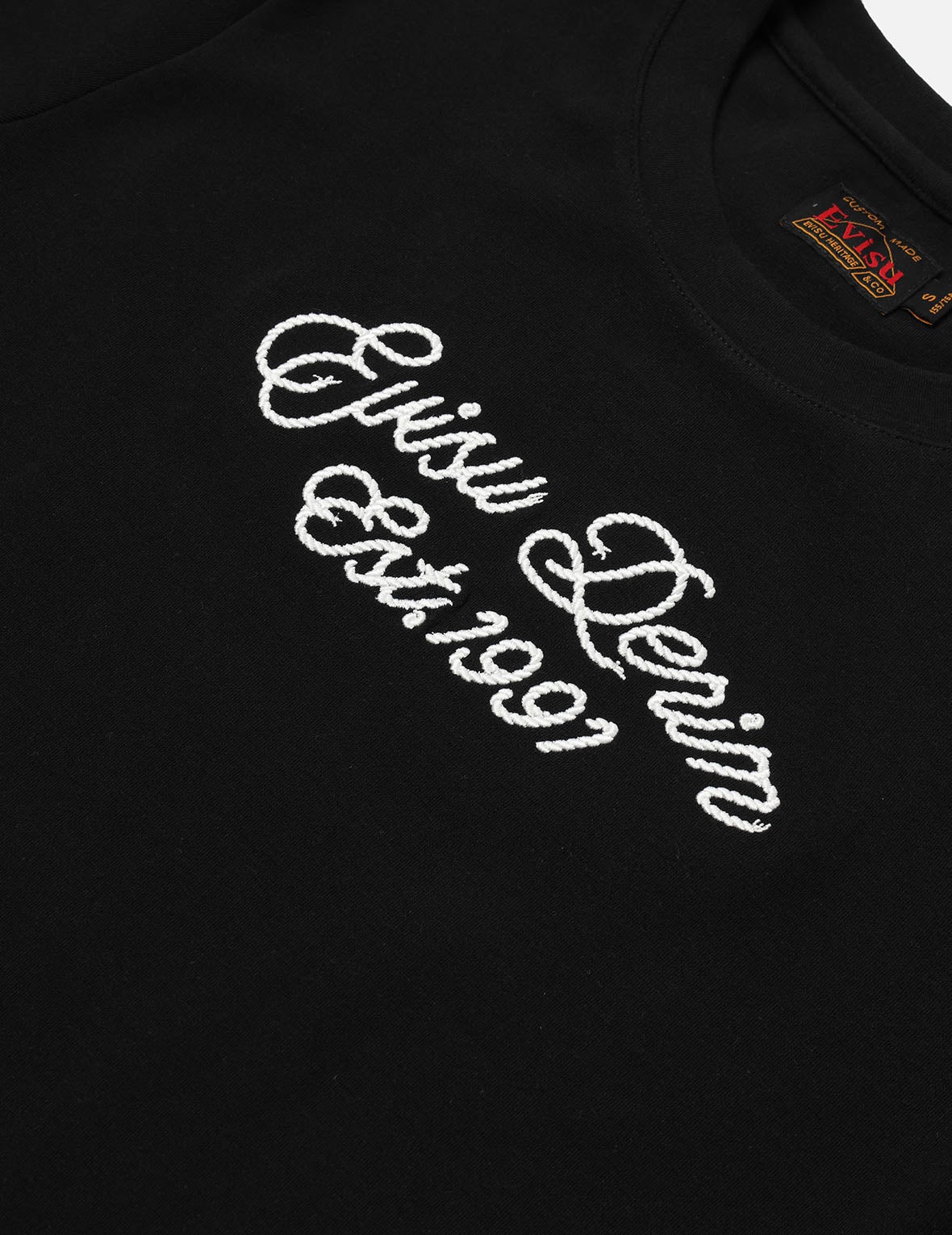Rope Twist Slogan Embroidery Boyfriend T-Shirt - 5