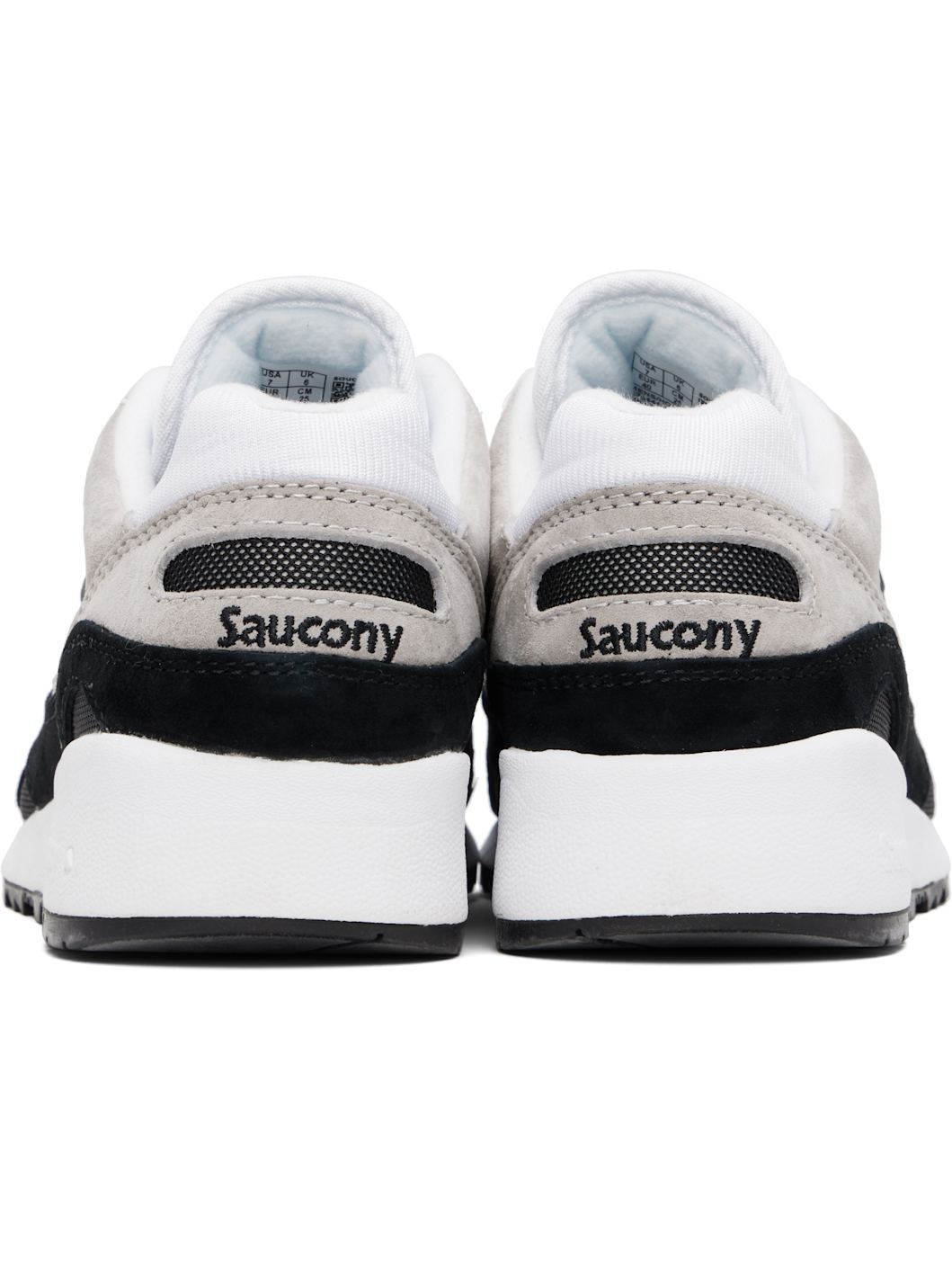 White & Black Shadow 6000 Sneakers - 2