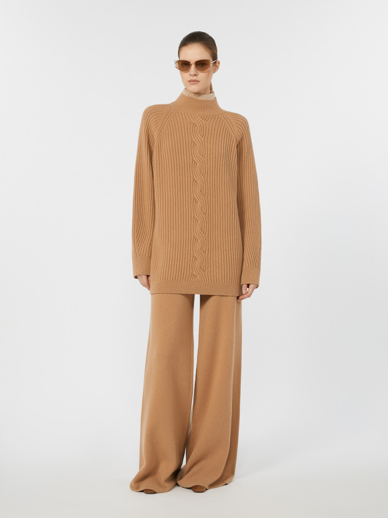 Max Mara ALCAZAR Wool and cashmere cable-knit jumper outlook