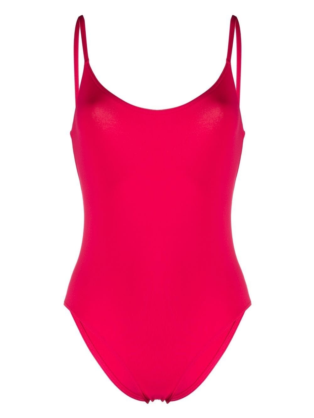 low-back one-piece swimsuit - 1