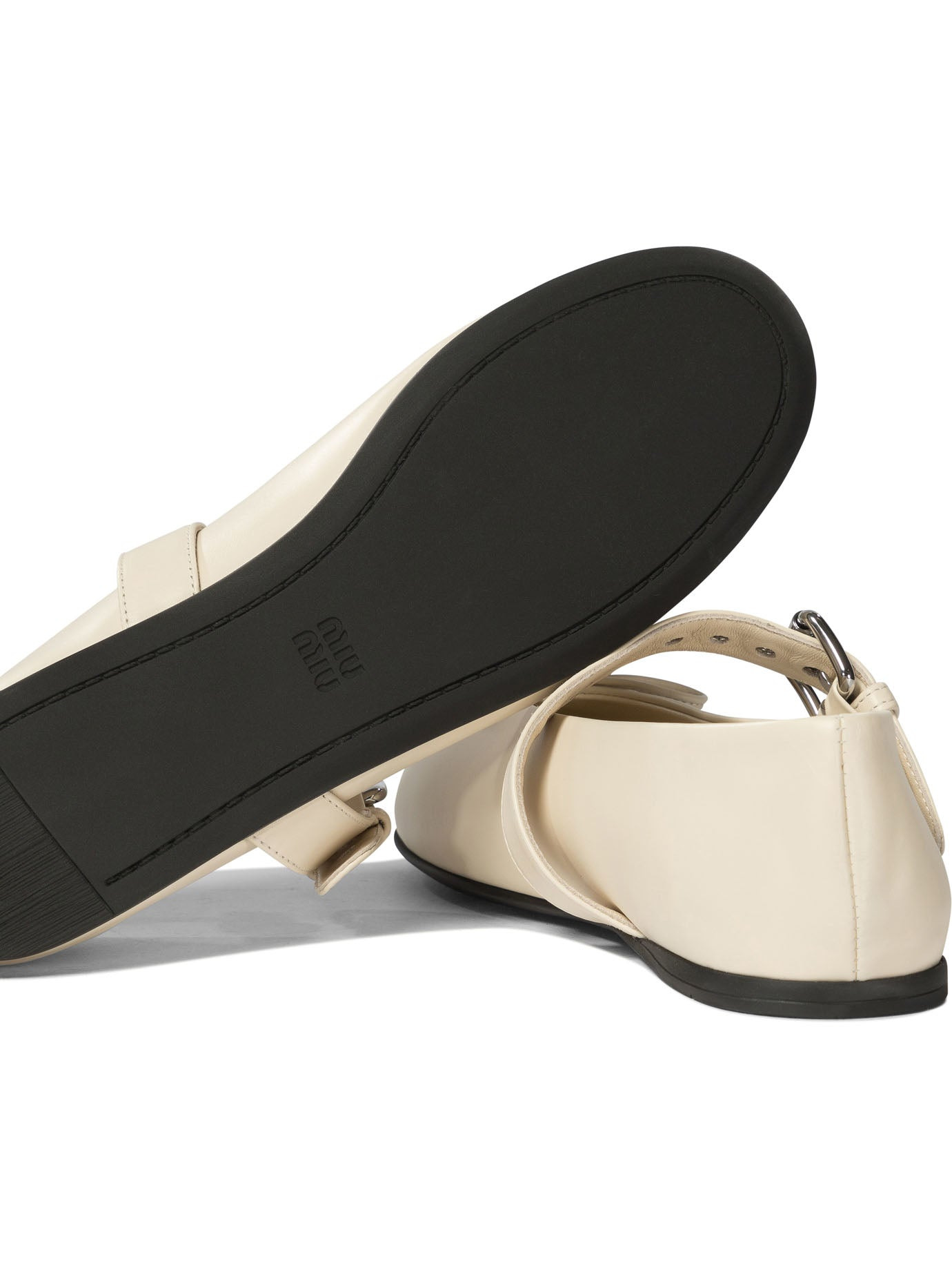 Miu Miu Leather Ballet Flats - 5