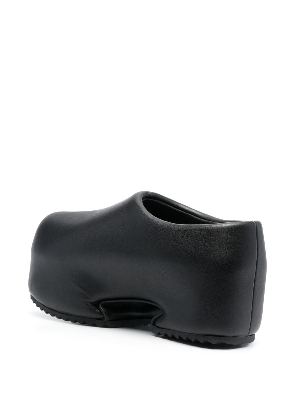 almond-toe faux-leather platform clogs - 3