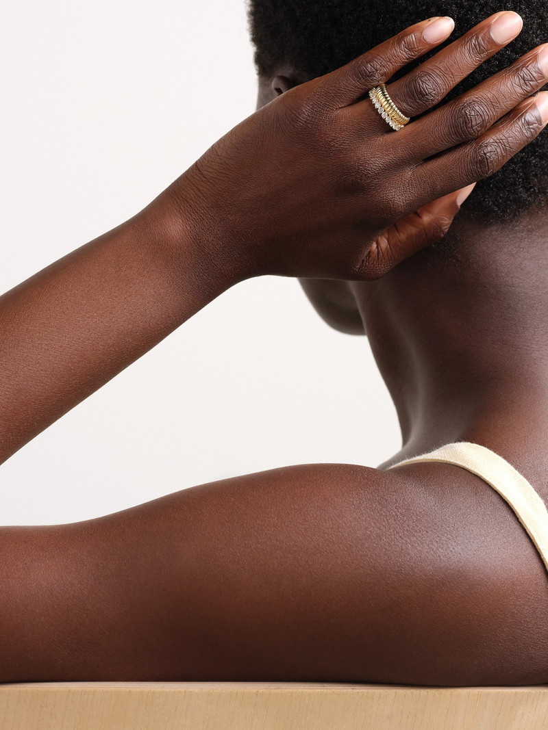 Yvonne Léon Bouée 9-karat Yellow And White Gold Diamond Ring outlook