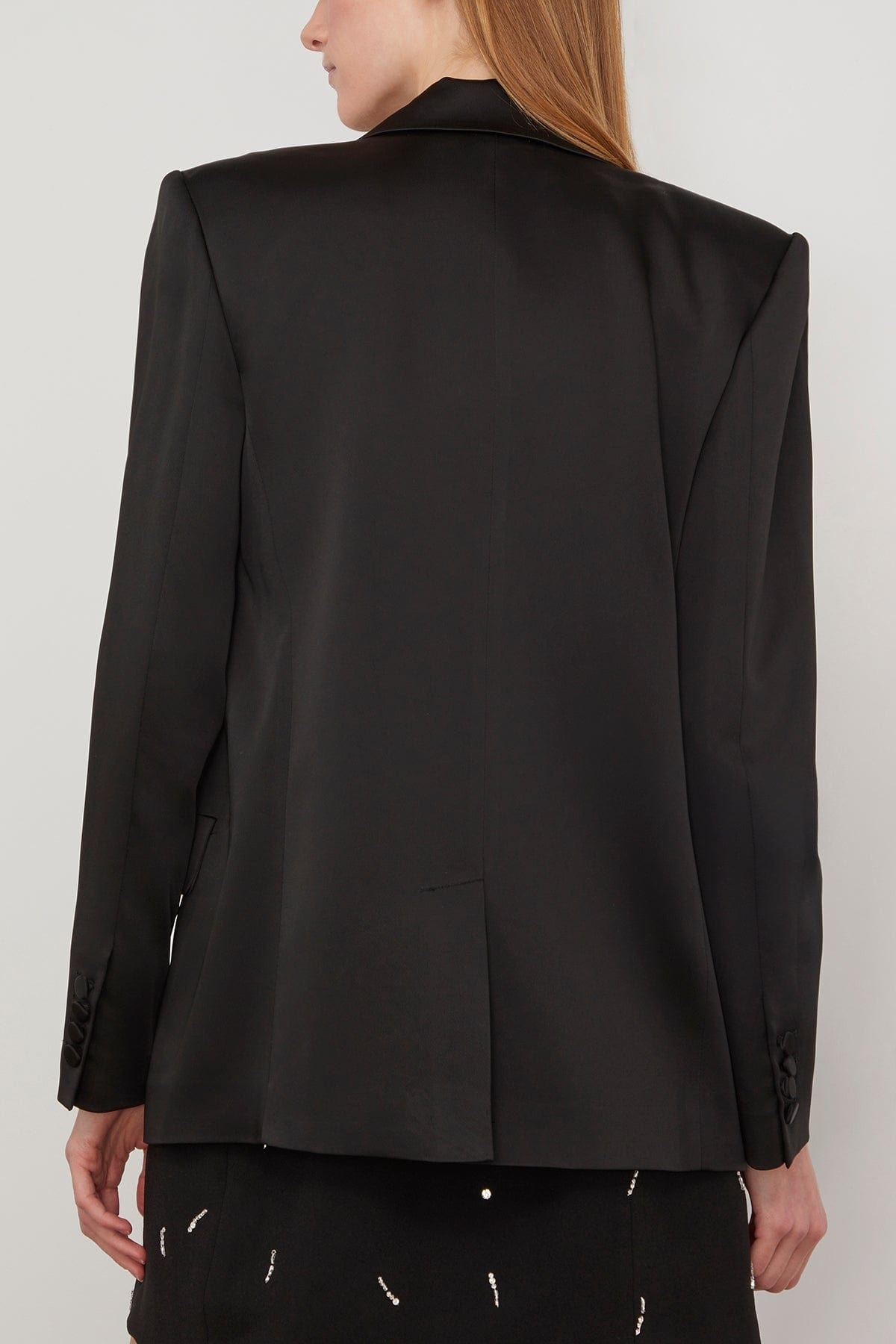 Norah Double Breasted Blazer in Black - 4