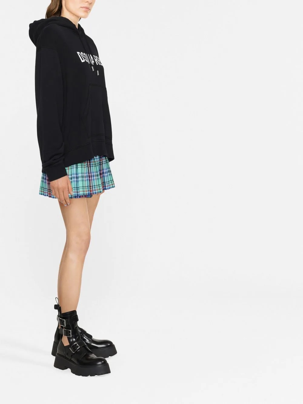 logo-print hoodie - 3