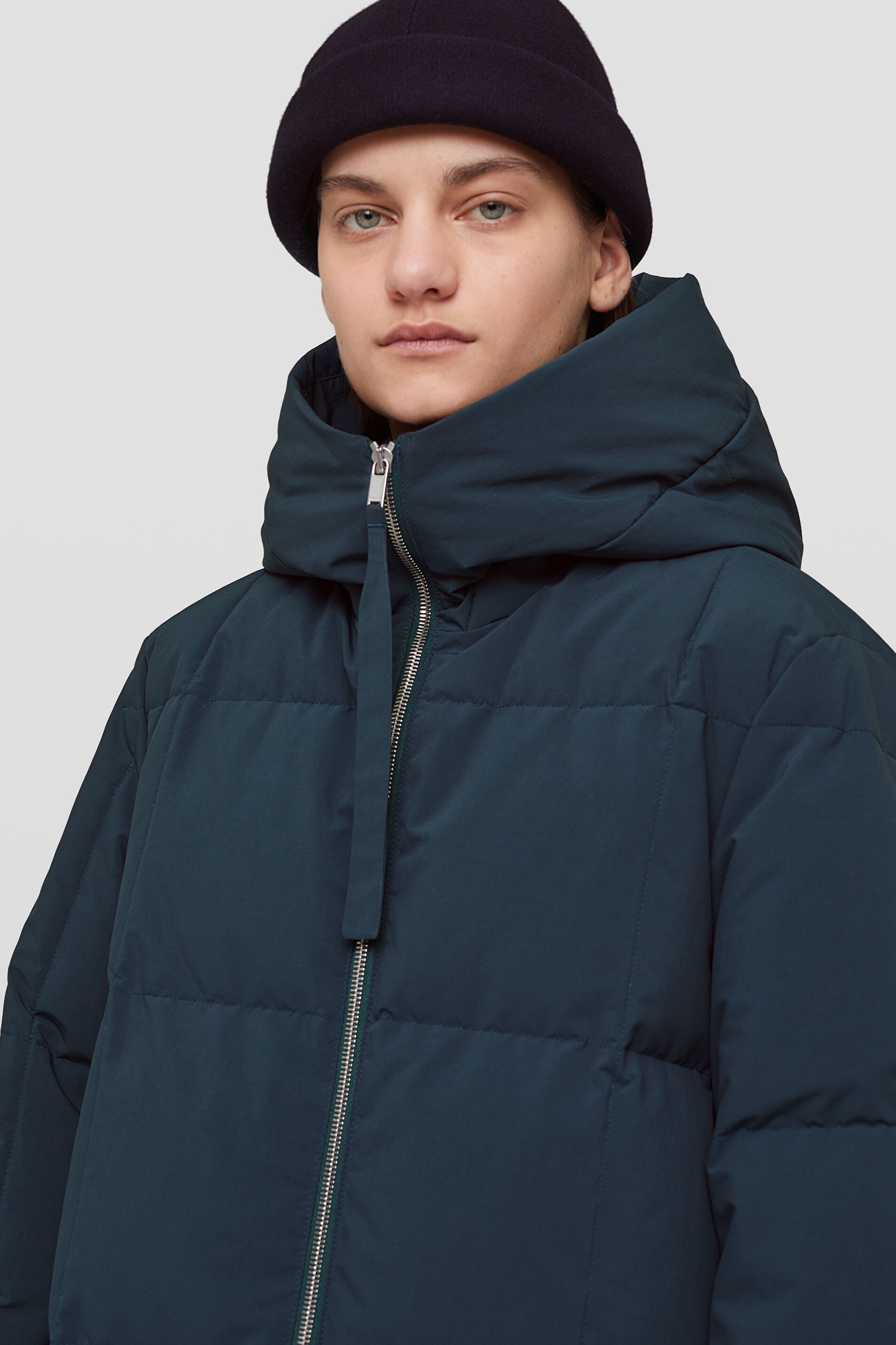 Quilted Down Jacket - 5