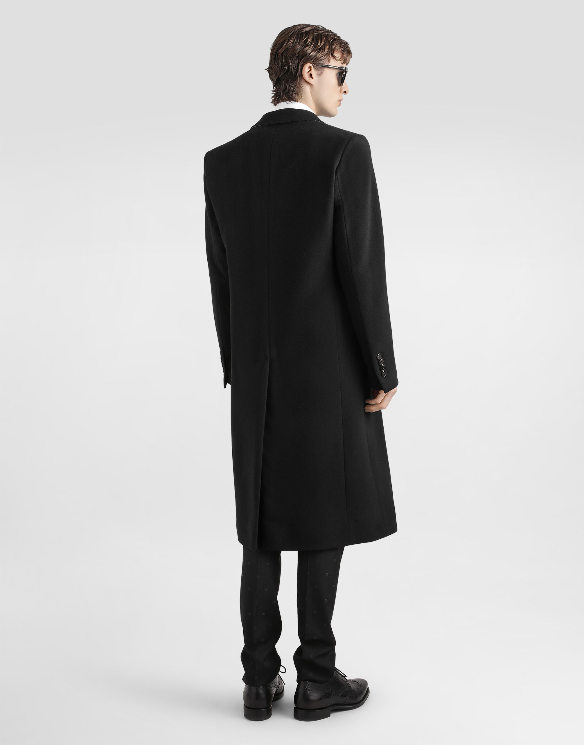 Double-breasted cashmere wool coat - 3