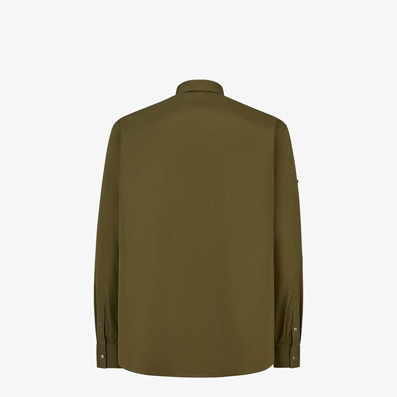 FENDI Green poplin shirt outlook