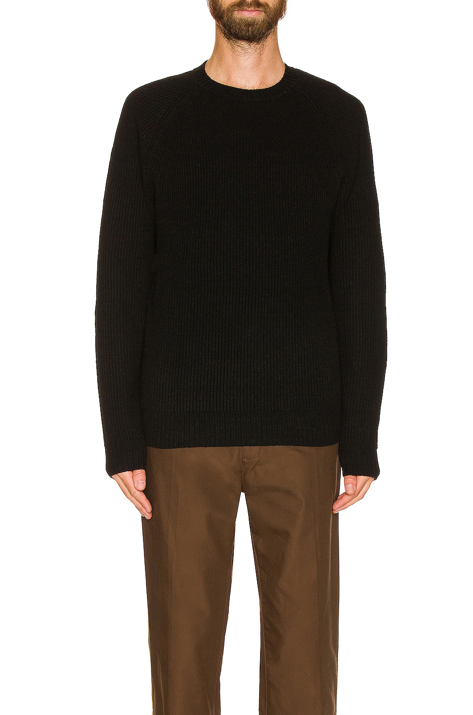 Ribbed Wool Crewneck Sweater - 3