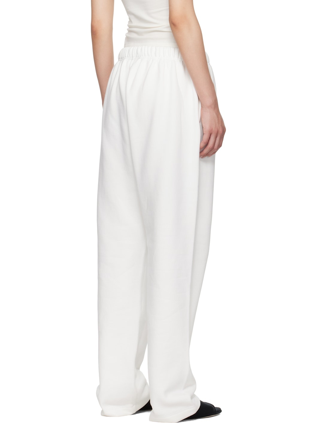White Relaxed Sweatpants - 3