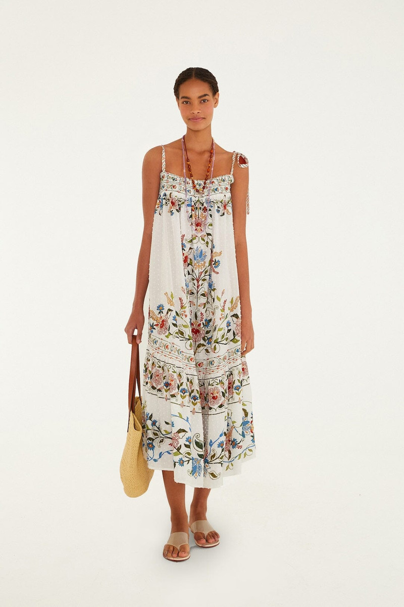 Off-White Stitched Garden Long Dress 1