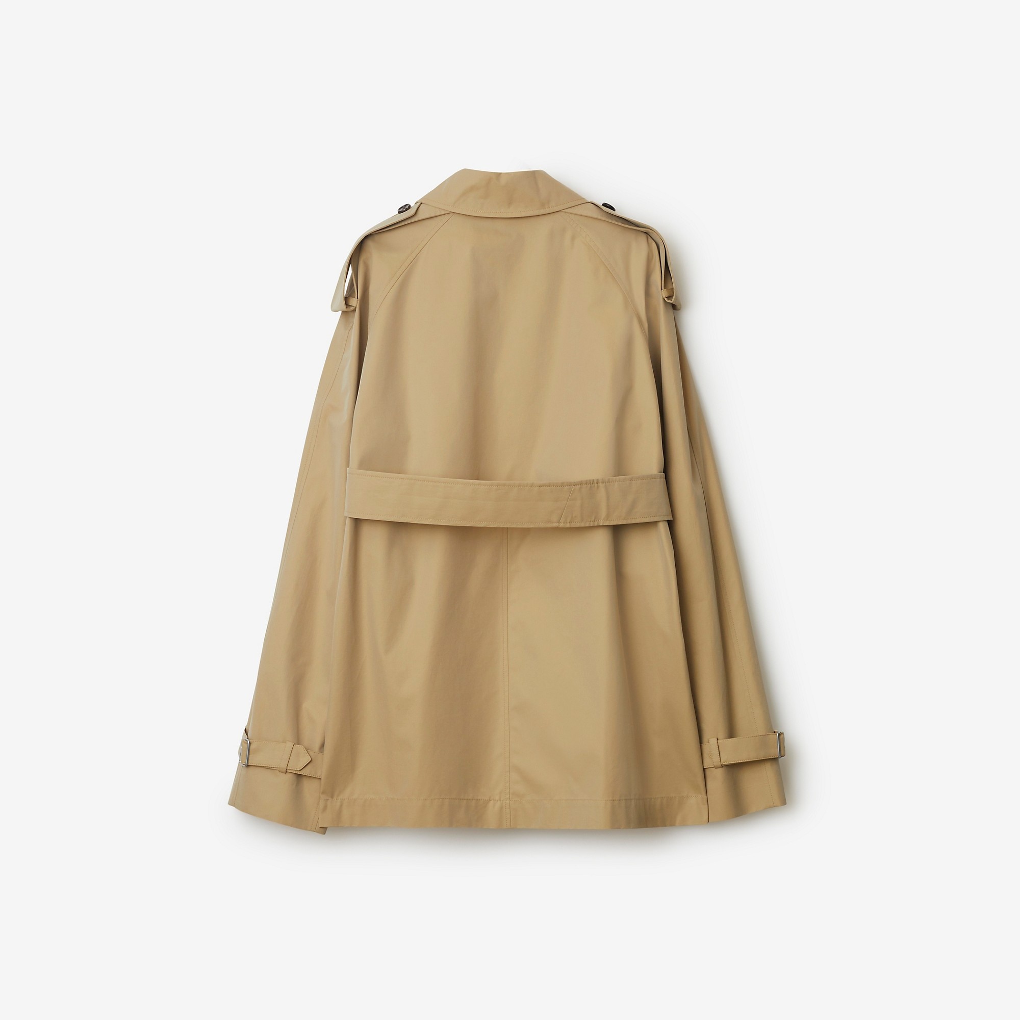 Short Gabardine Trench Coat - 6