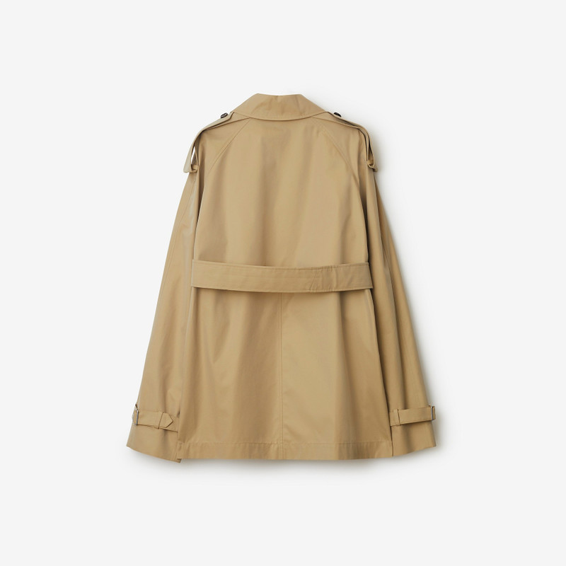Short Gabardine Trench Coat 6