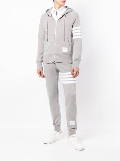 Thom Browne 4-Bar zip-up hoodie outlook