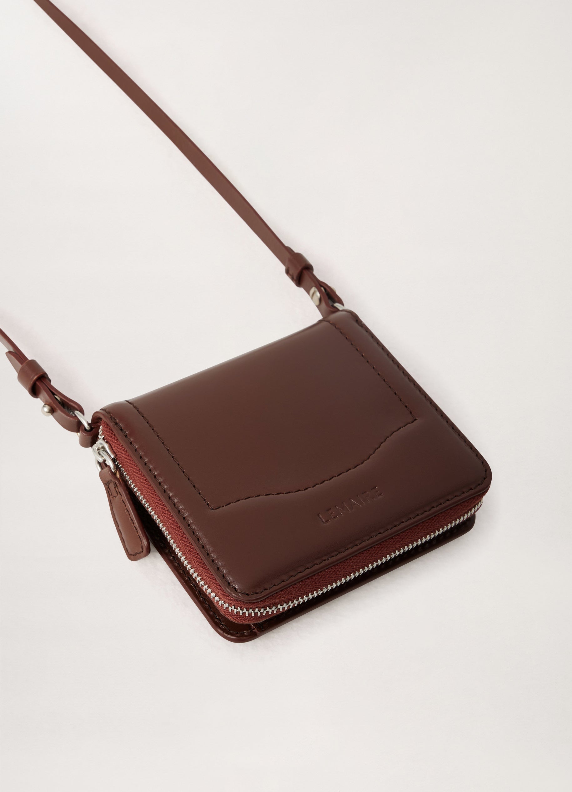 Lemaire RANSEL SQUARE ZIP WALLET | REVERSIBLE